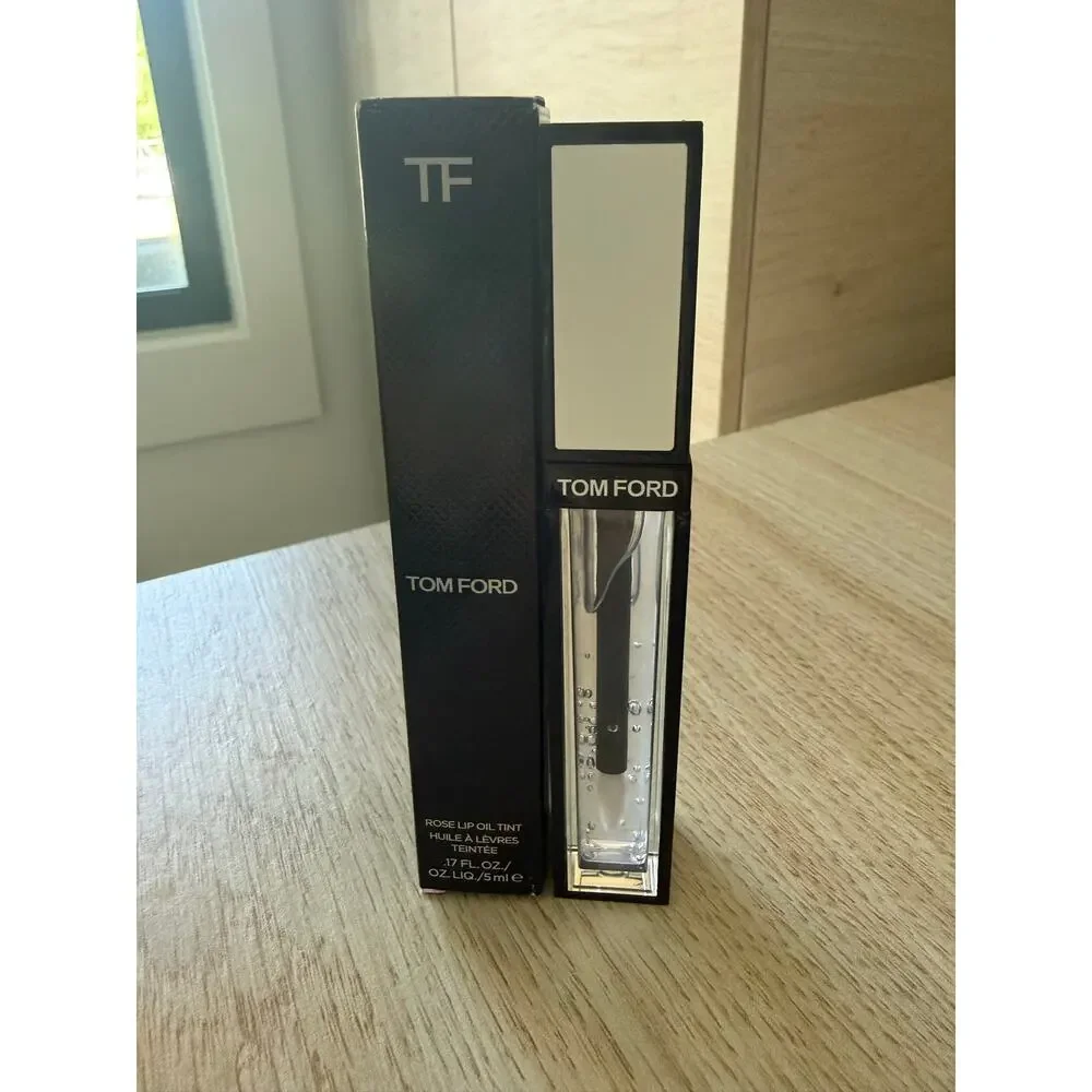$60 New Tom Ford Rose Lip Oil Tint Gloss 5ml Clear Hydrating Luxury Lip Oil